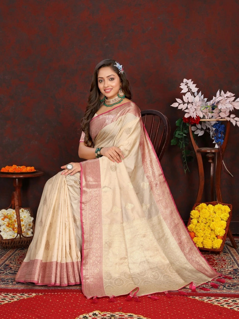 Soft Katan Silk Saree with Exquisite Zari Weaving