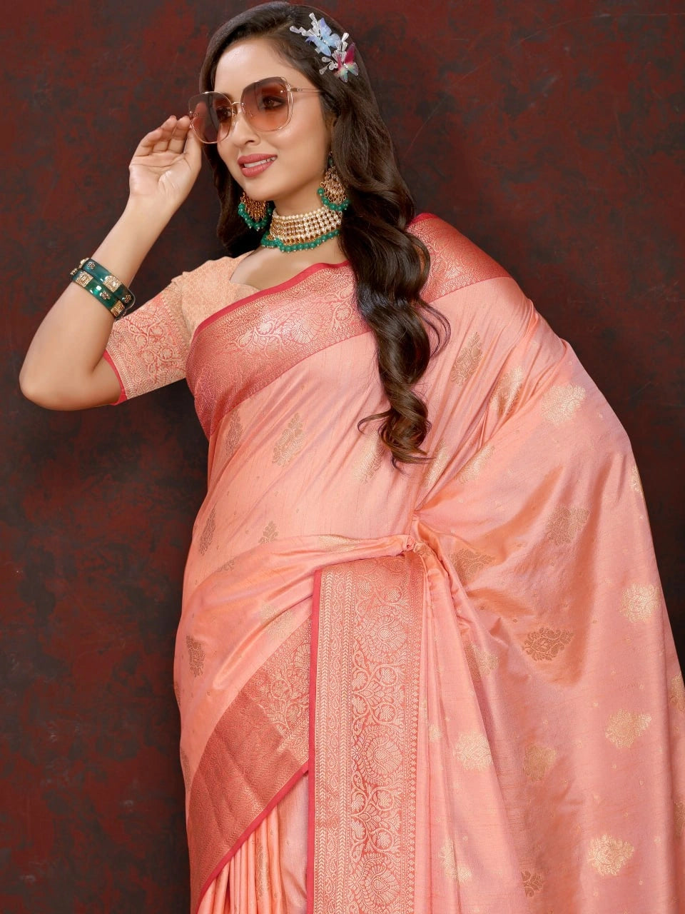 Soft Katan Silk Saree with Exquisite Zari Weaving