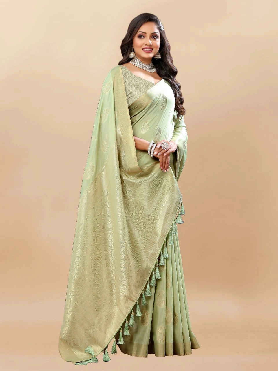 Soft Cotton Saree with Rich Zari Weaving Pallu