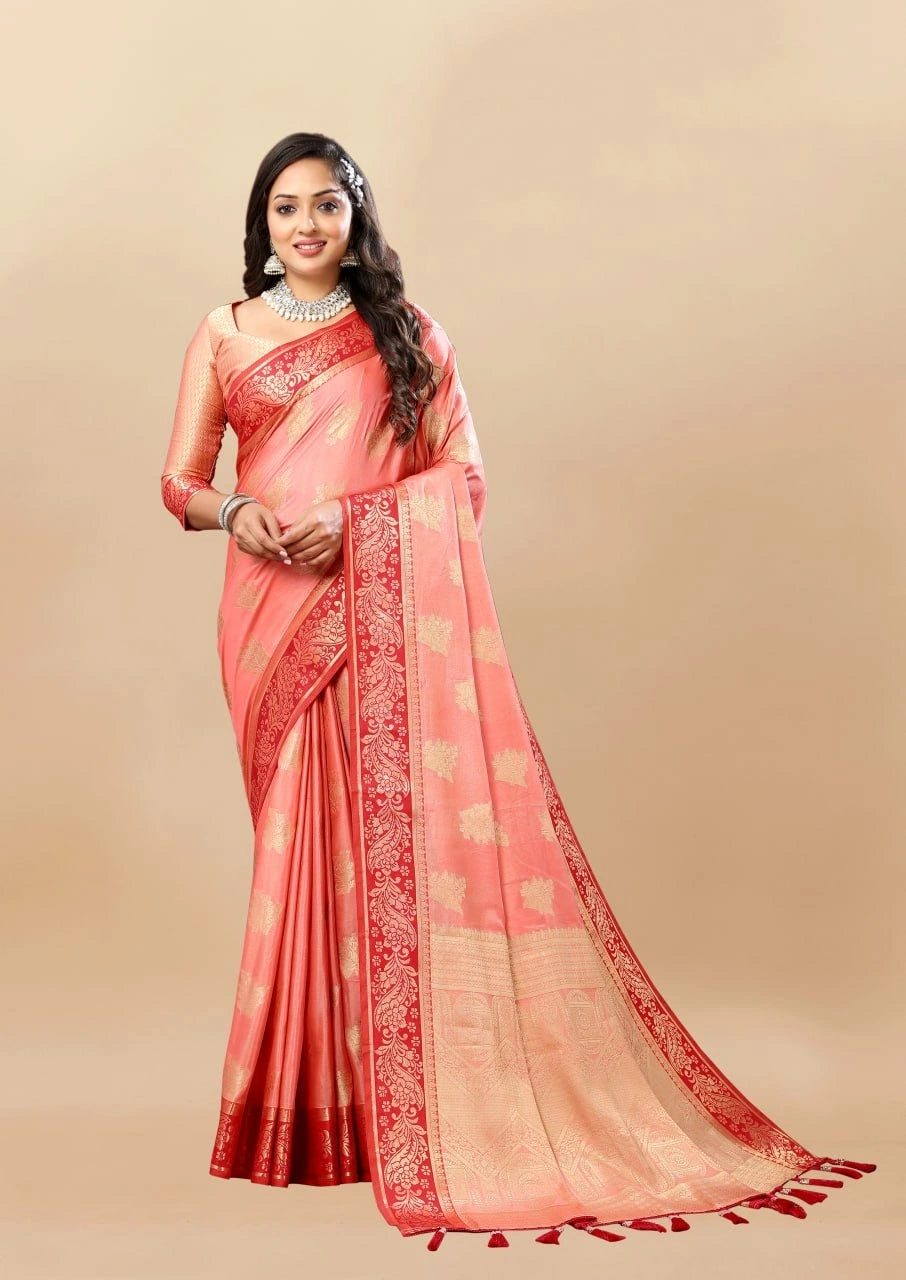 Soft Cotton Saree with Rich Zari Weaving Pallu