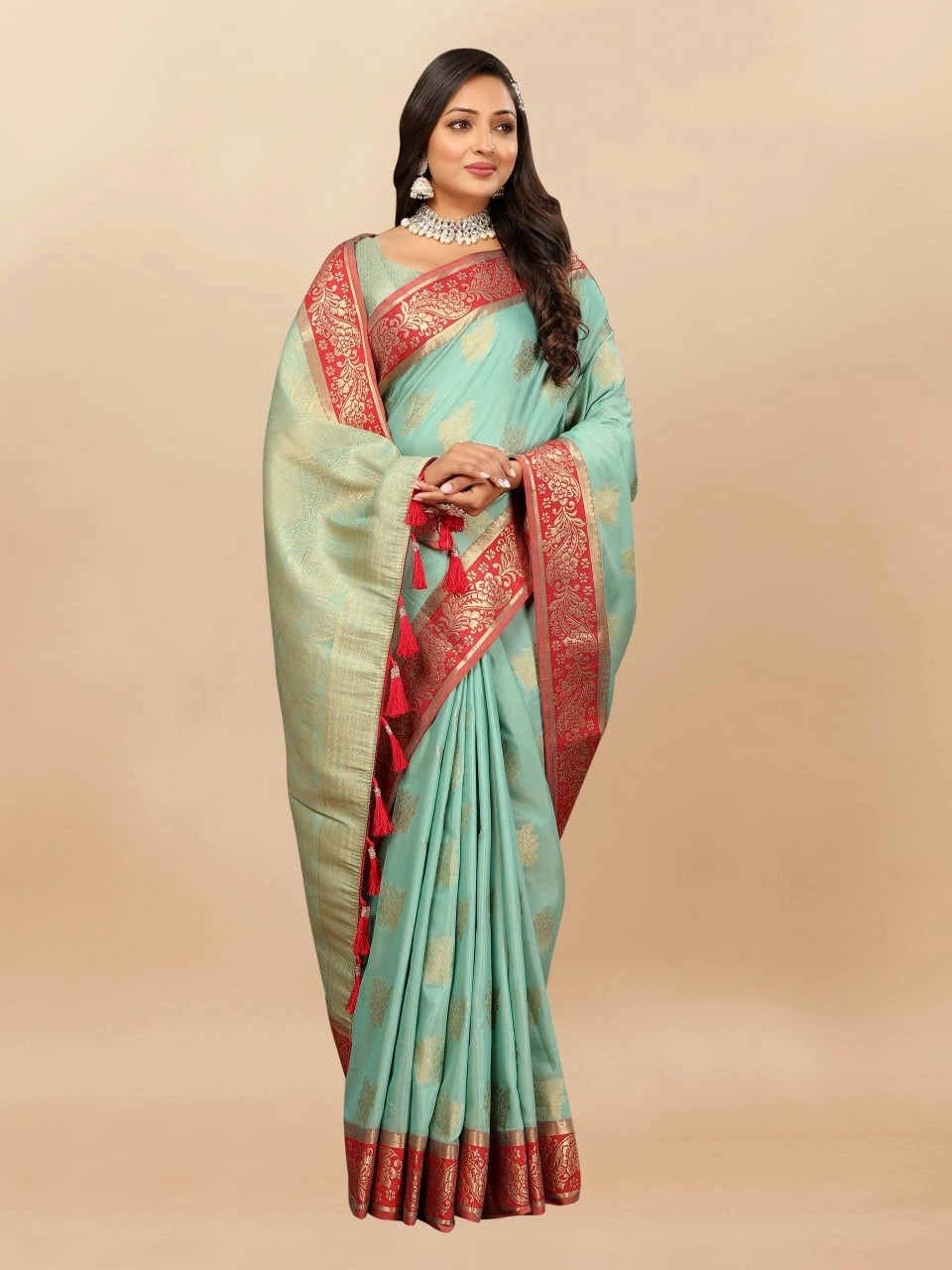 Soft Cotton Saree with Rich Zari Weaving Pallu