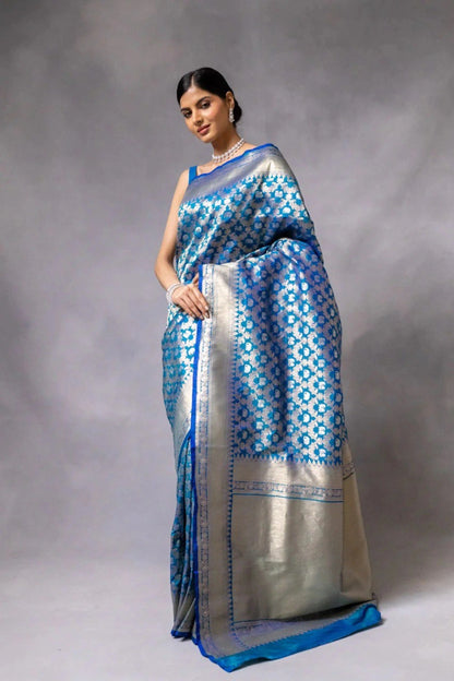 Banarasi Soft Silk Saree with Jacquard Border