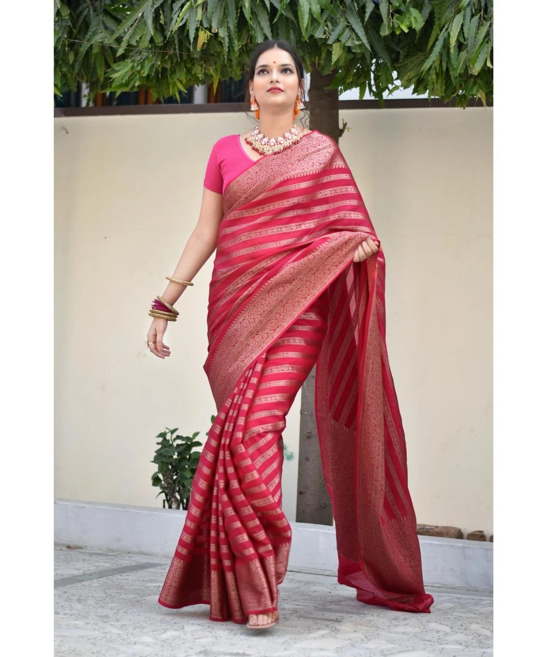 Banarasi Soft Silk Saree - Elegant, Lightweight