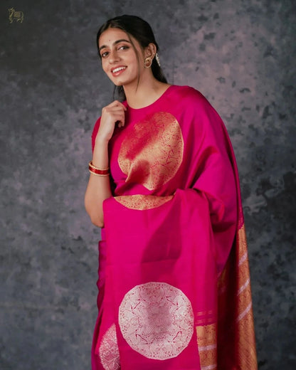 Banarasi Soft Silk Saree - Elegant, Lightweight, and Stunning