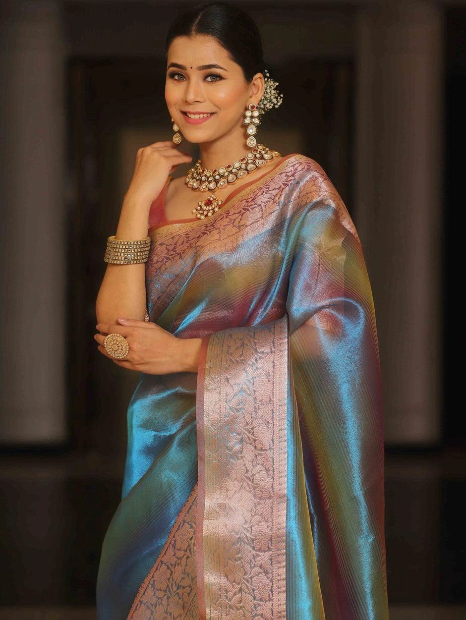 Banarasi Glass Tissue Silk Saree