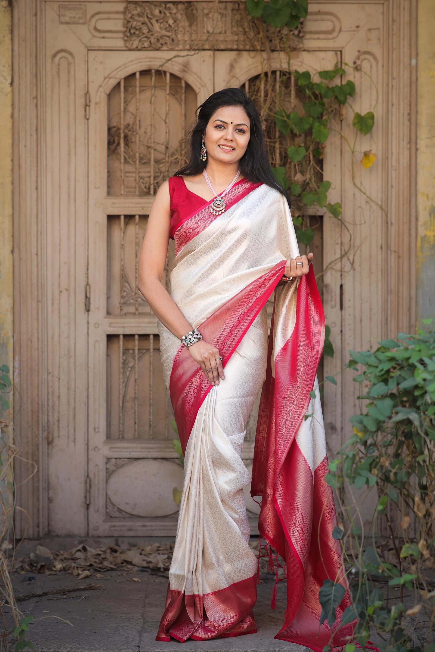 Soft Silk Saree with Rich Jacquard and Exclusive Blouse