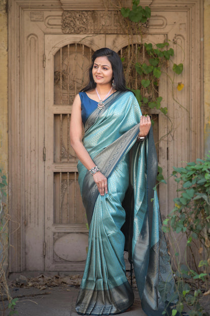 Soft Silk Saree with Rich Jacquard and Exclusive Blouse