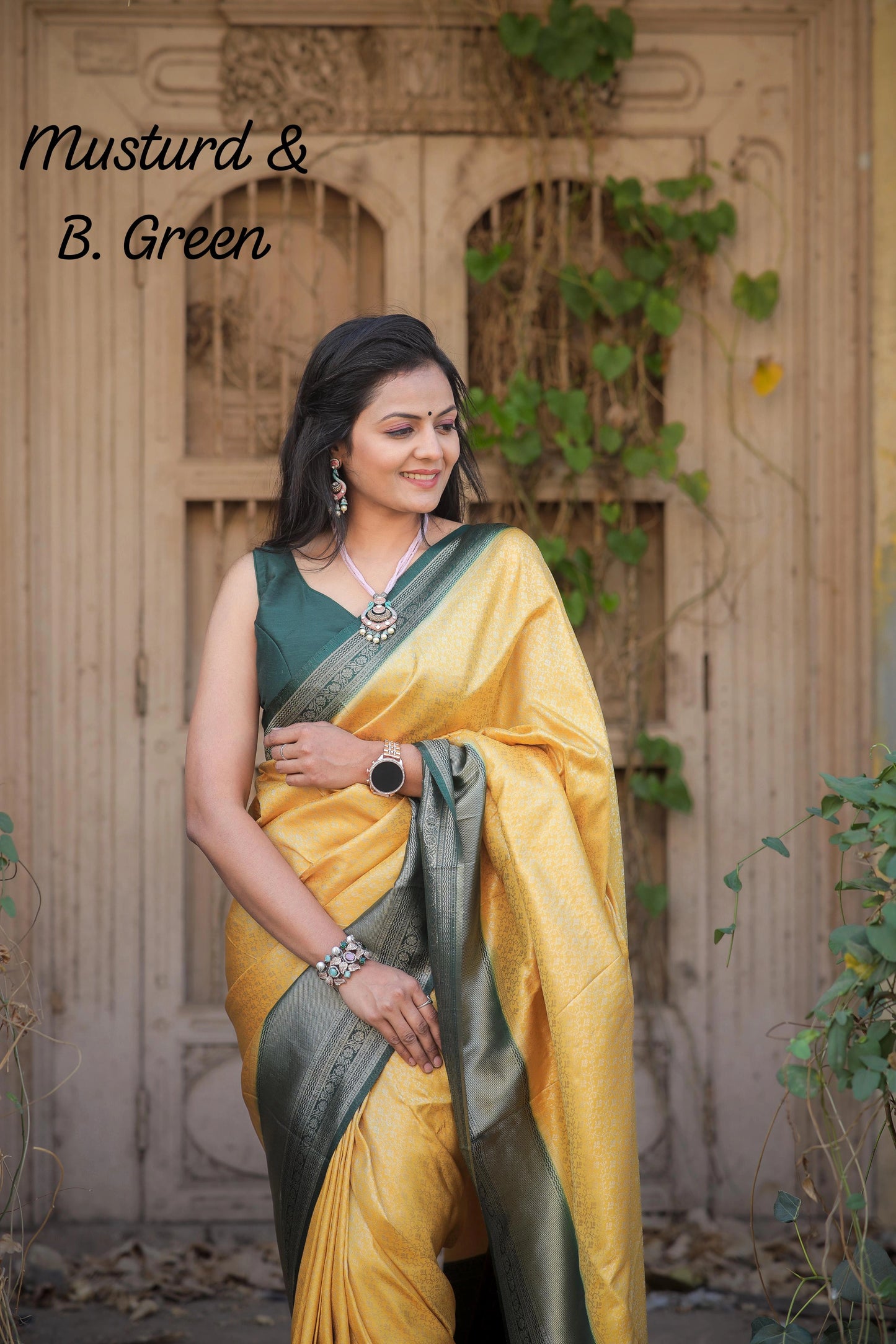 Soft Silk Saree with Rich Jacquard and Exclusive Blouse