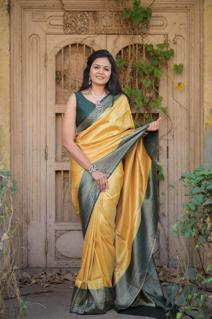 Soft Silk Saree with Rich Jacquard and Exclusive Blouse