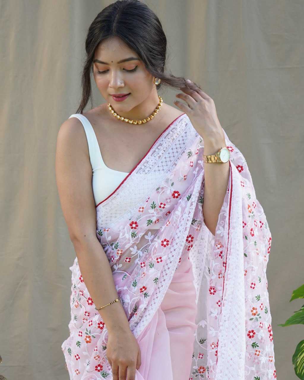 Traditional Organza Saree