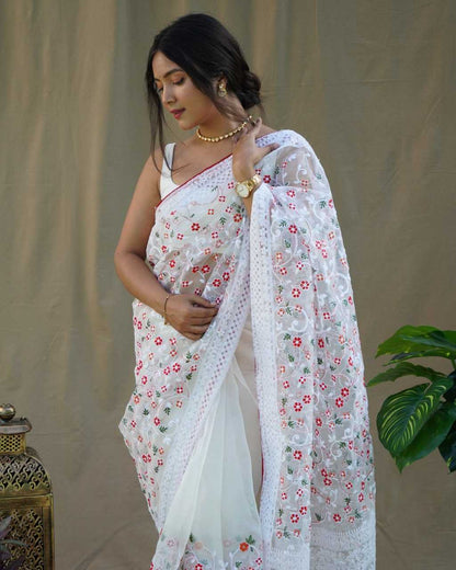 Traditional Organza Saree