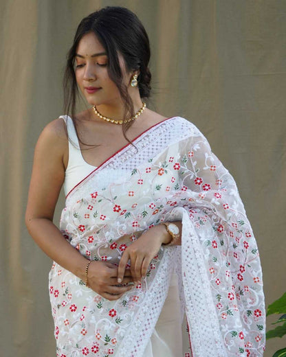 Traditional Organza Saree