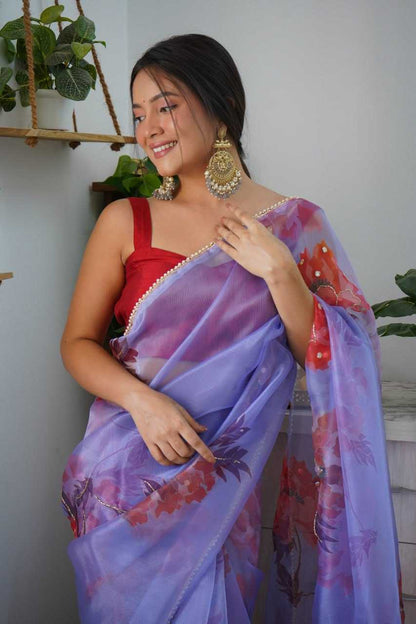 Stylish Organza Saree