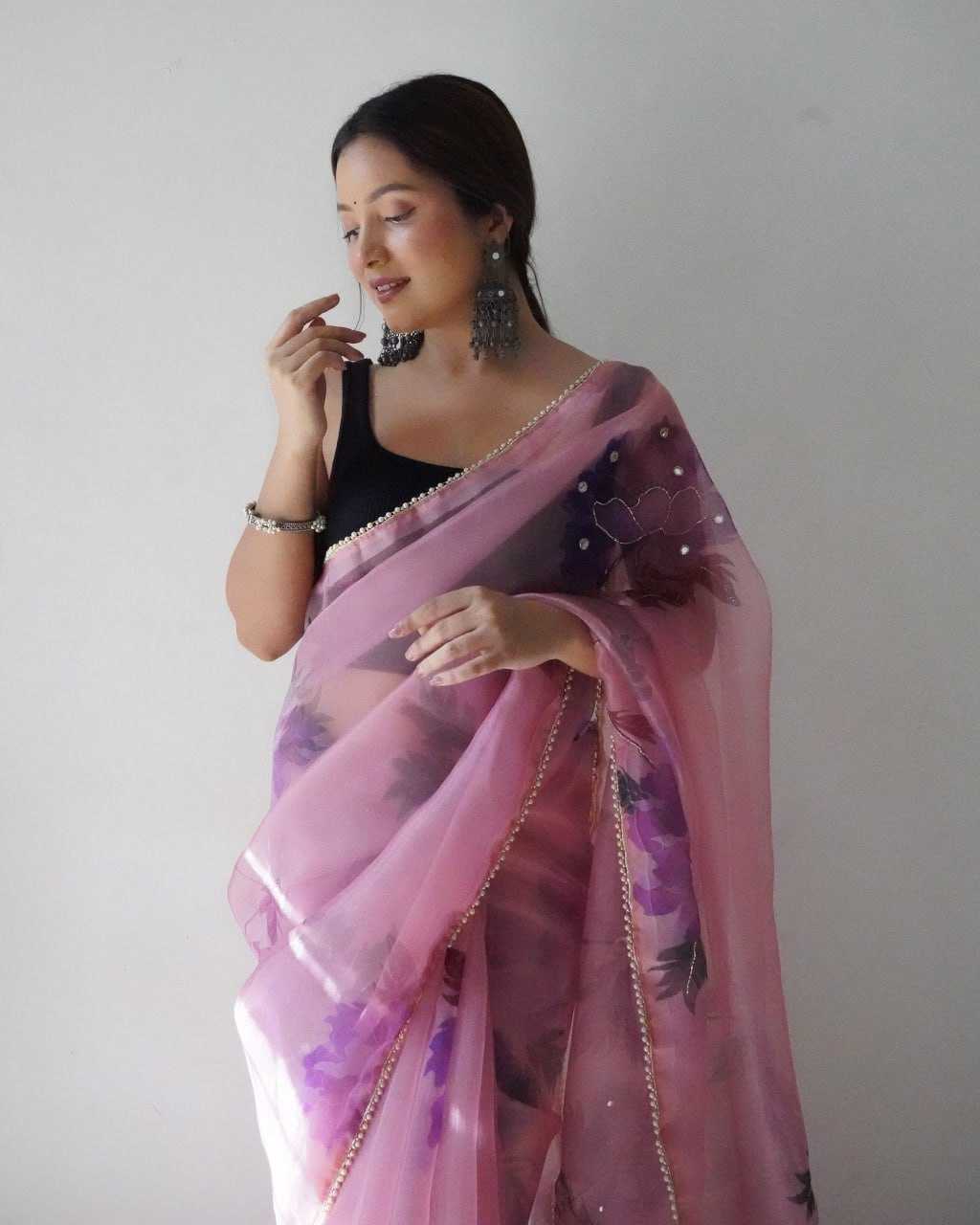 Stylish Organza Saree