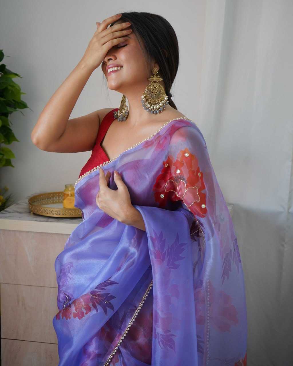 Stylish Organza Saree