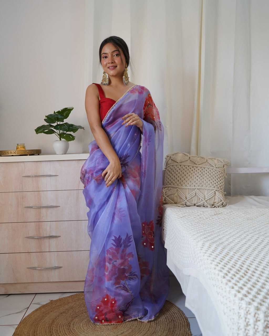 Stylish Organza Saree