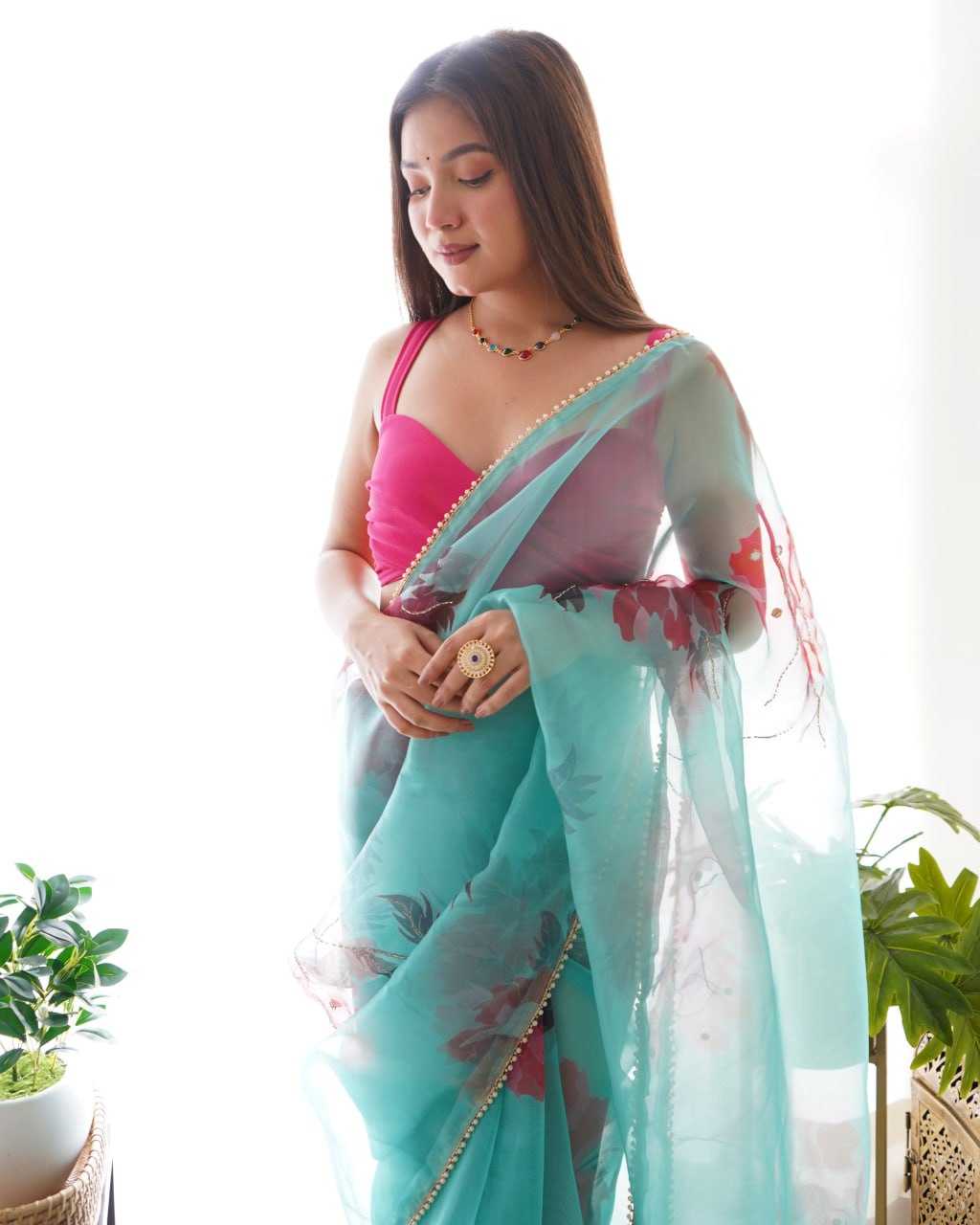 Stylish Organza Saree