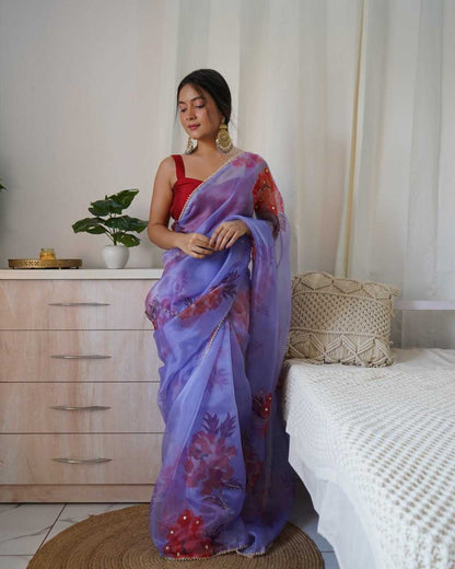 Stylish Organza Saree