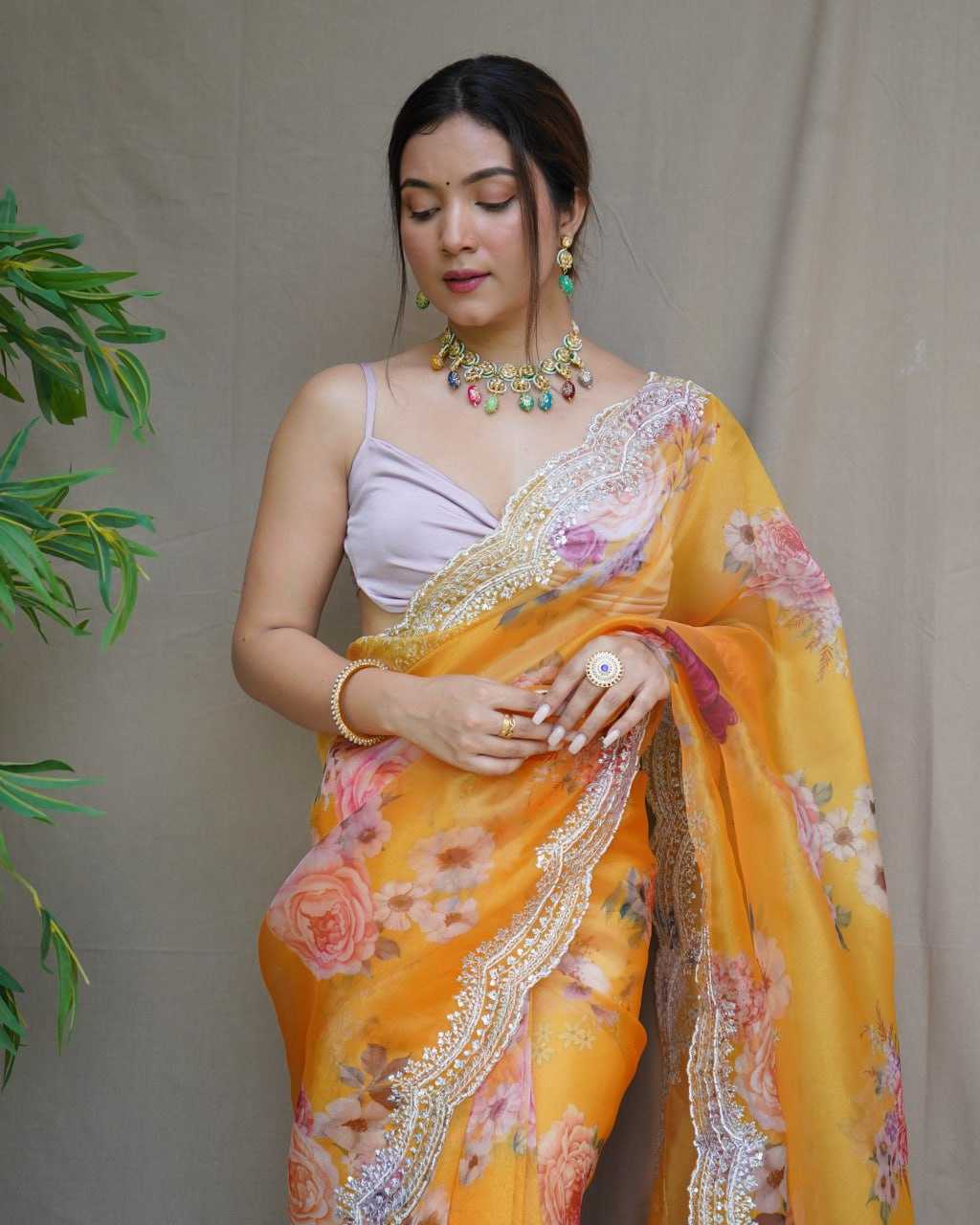 Elegant Organza Saree