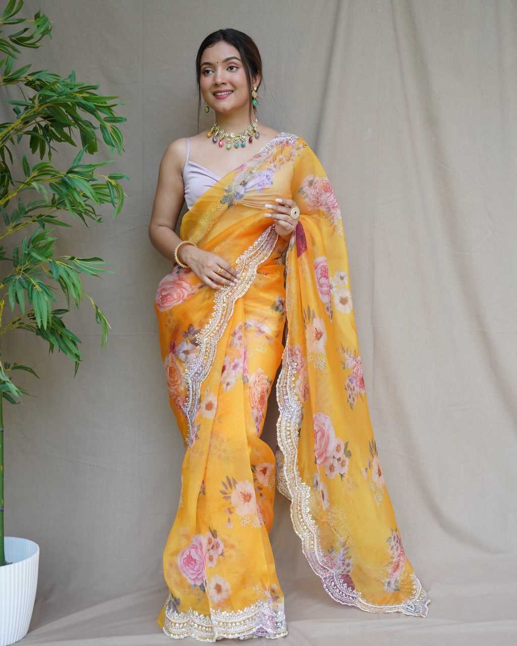 Elegant Organza Saree