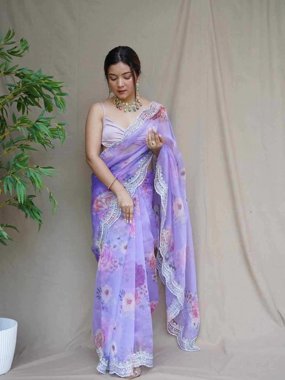 Elegant Organza Saree