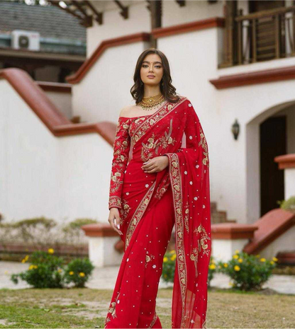 Stylish Georgette Saree