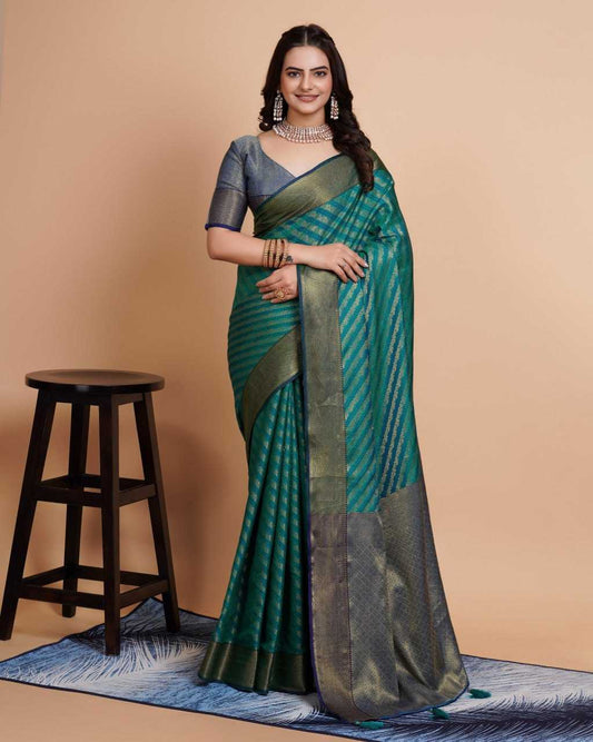 Stylish Banarasi Soft Silk Saree with Rapier Jacquard Work