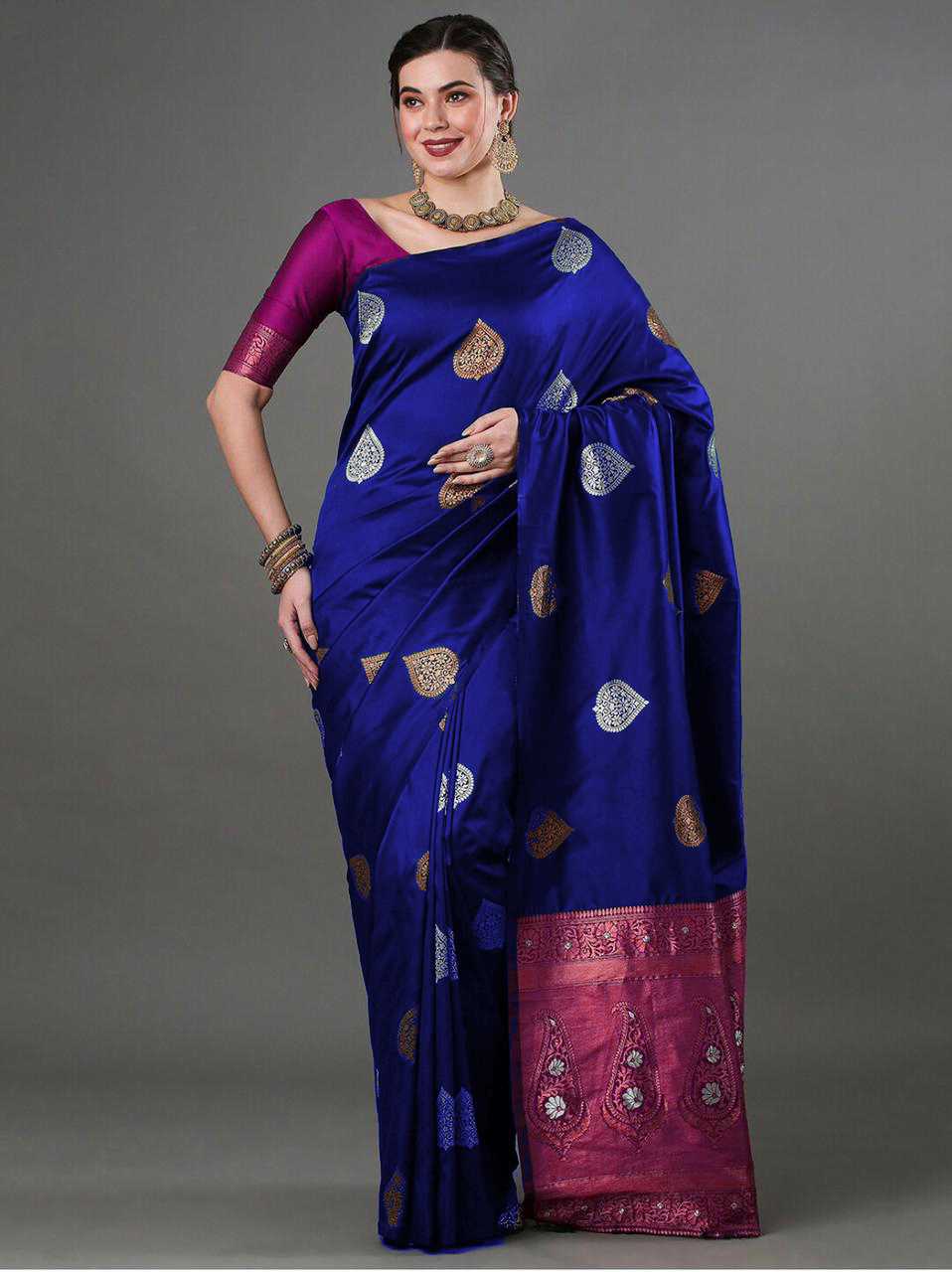 Stylish Banarasi Soft Silk Saree