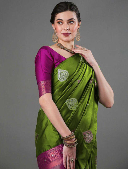 Stylish Banarasi Soft Silk Saree