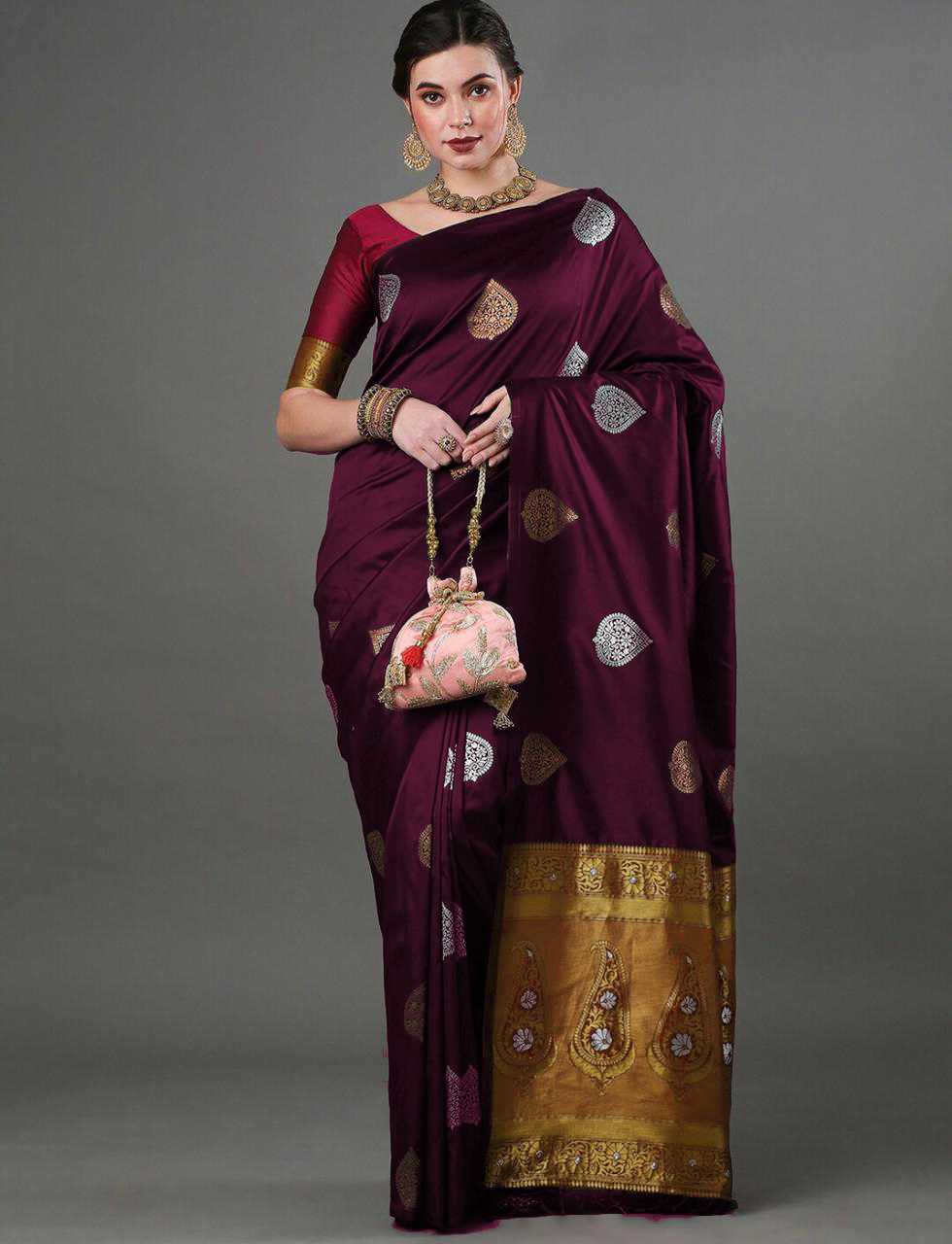 Stylish Banarasi Soft Silk Saree