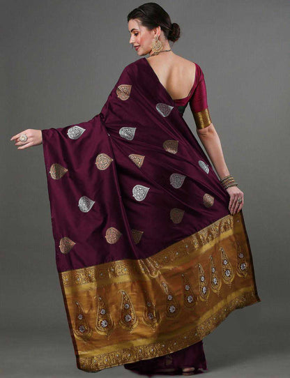 Stylish Banarasi Soft Silk Saree