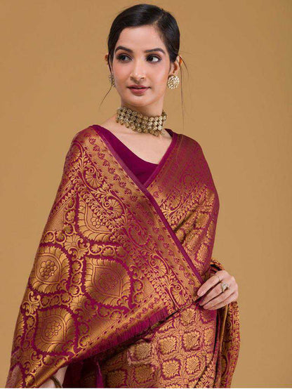 Heavy Work Banarasi Soft Silk Saree