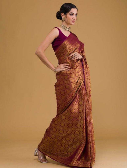 Heavy Work Banarasi Soft Silk Saree