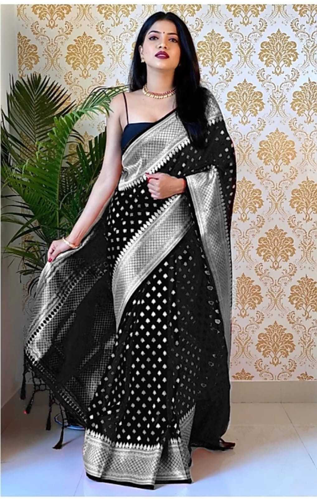 Banarasi Soft Silk Saree With Butta