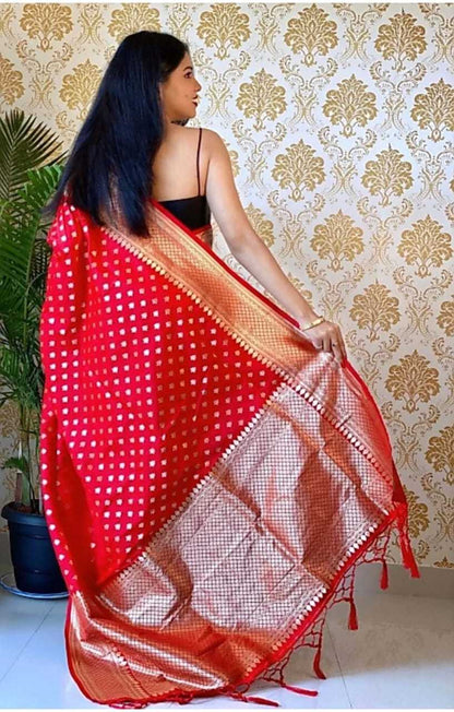 Banarasi Soft Silk Saree With Butta