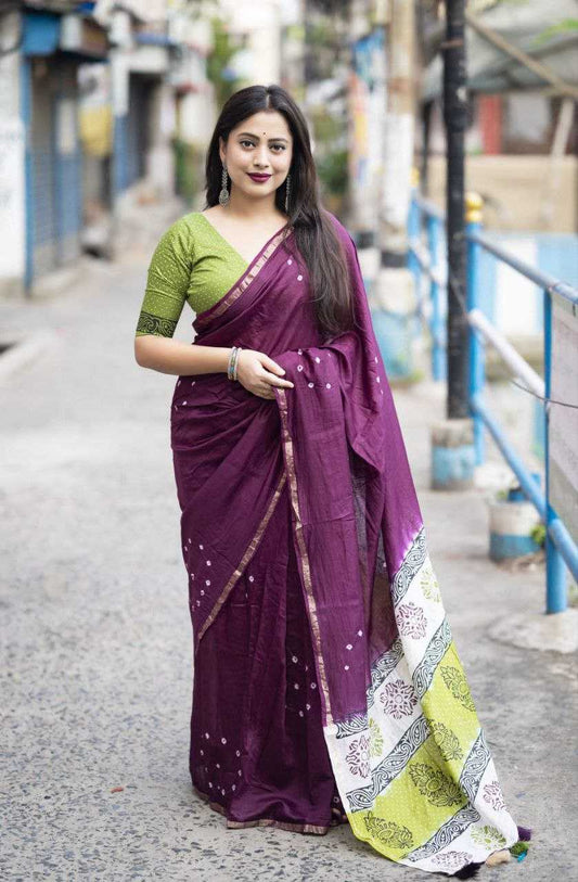 Simple & Classy Chanderi Cotton Saree