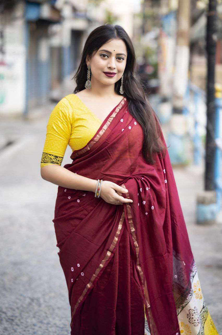 Simple & Classy Chanderi Cotton Saree