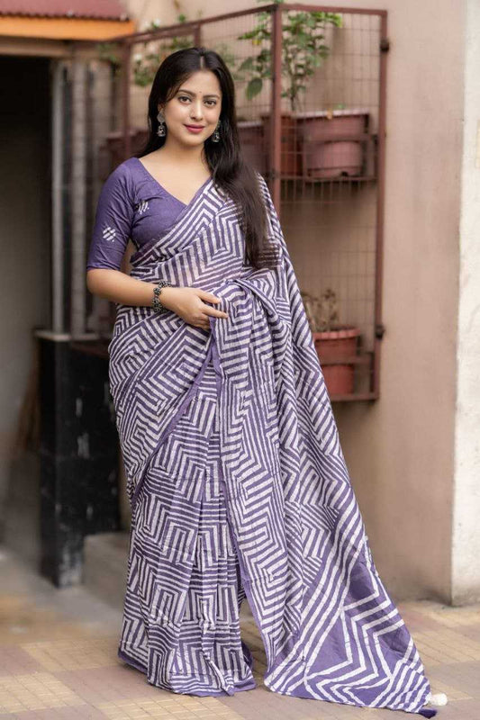 Stylish Chanderi Cotton Saree