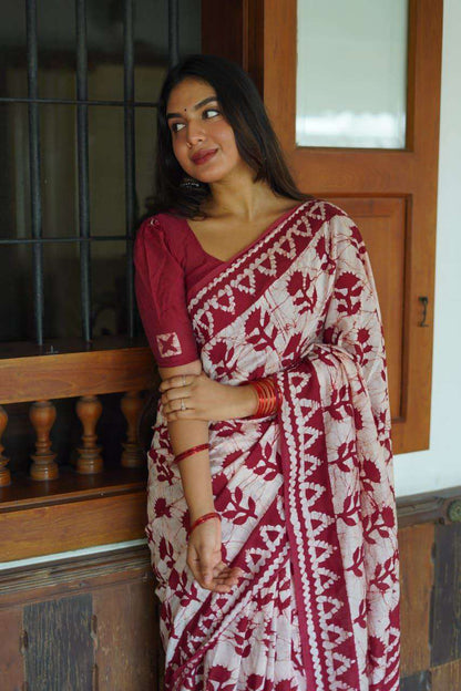 Elegant Chanderi Cotton Saree