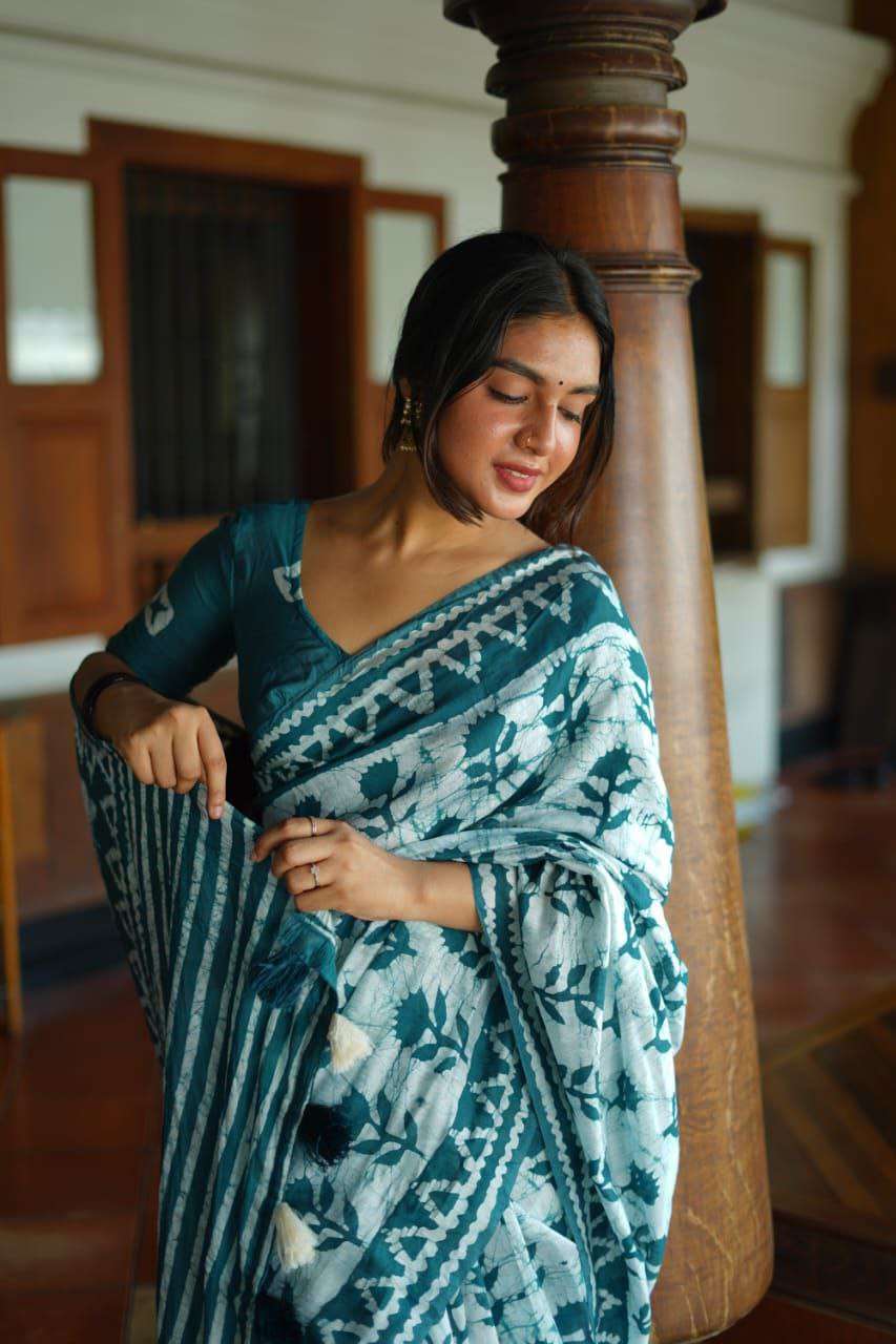 Elegant Chanderi Cotton Saree