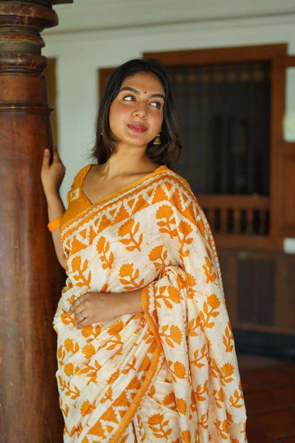 Elegant Chanderi Cotton Saree