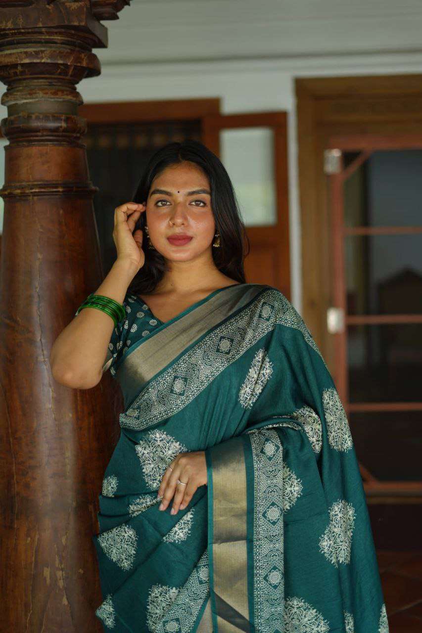 Stylish Work Wear Cotton Saree