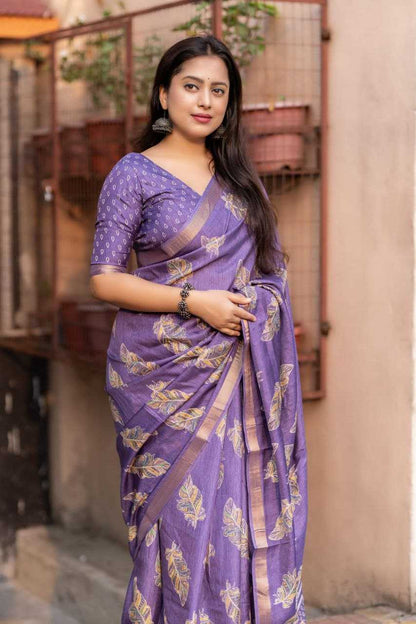 Work Wear Crepe Saree