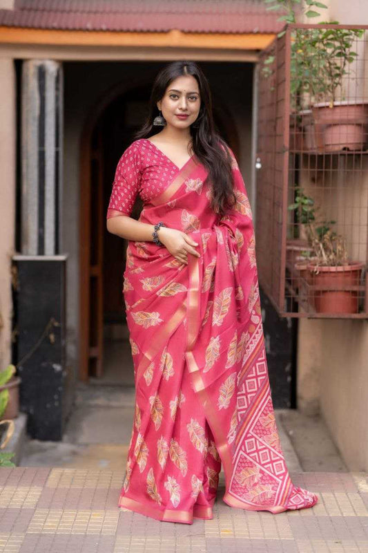 Work Wear Crepe Saree