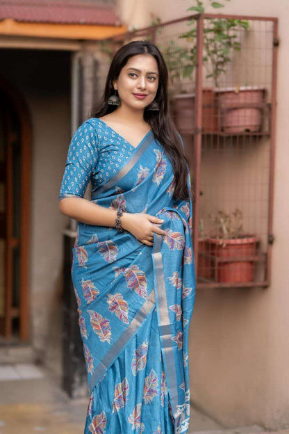 Work Wear Crepe Saree