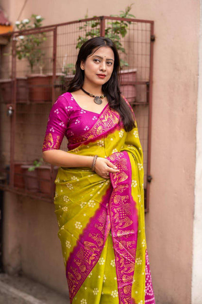 Traditional Crepe Saree