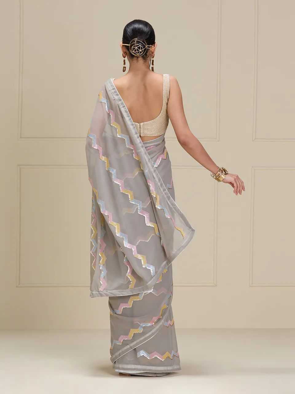 Fancy Party Wear Georgette Saree