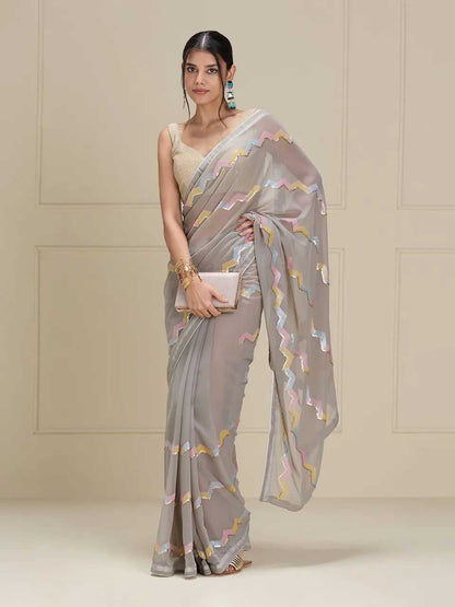 Fancy Party Wear Georgette Saree