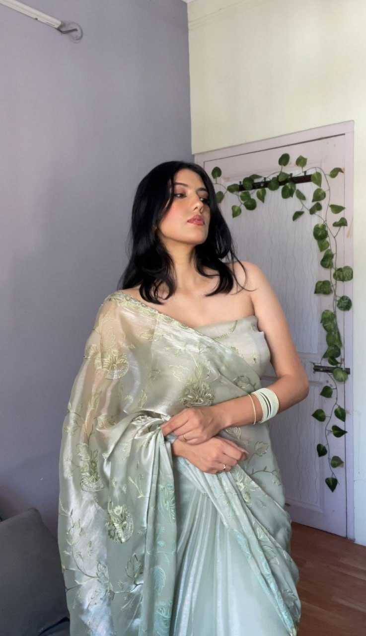 Pista Jimmy Choo Saree