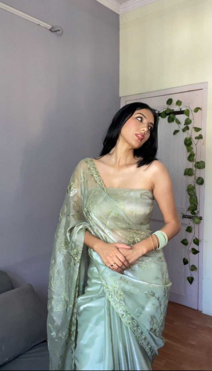 Pista Jimmy Choo Saree